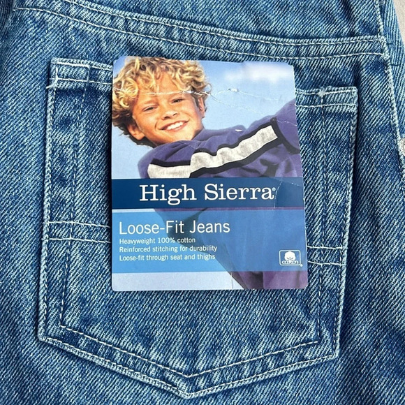 High Sierra Youth Medium Wash Loose Fit Heavyweight Cotton Jeans 12 REG‎ NWT - Picture 2 of 6